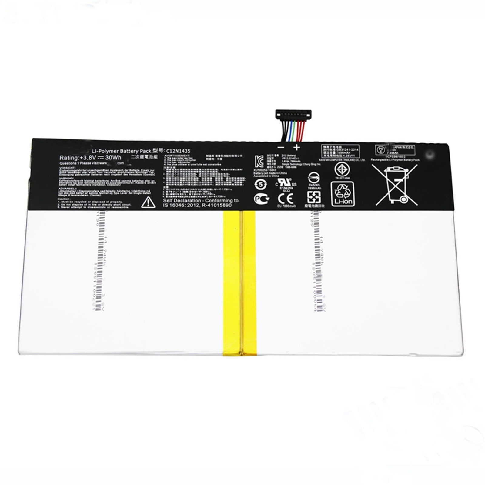 C12N1435 電池・Asusノートパソコン互換 30Wh/7.896Ah Transformer Book T100HA C12N1435 10英寸 交換用のバッテリー dc909-A1482