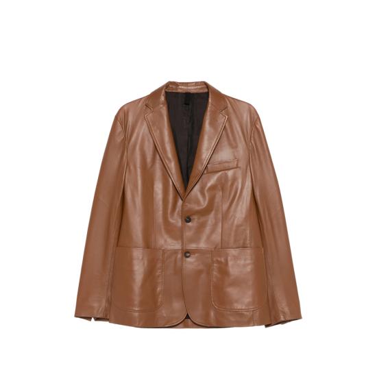 TAGLIATORE Men Leather Jackets CHE26 02 DAVIES COGNA BROWN