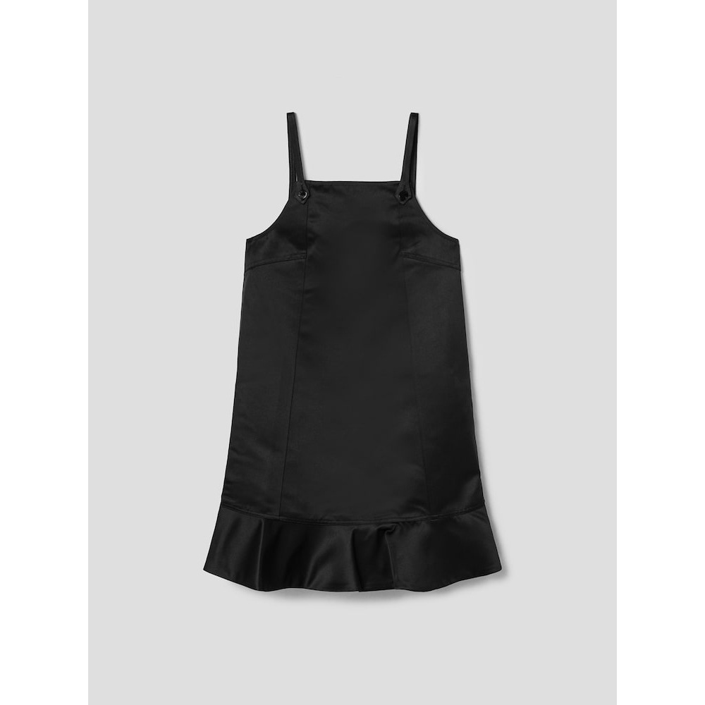 GANNI Duchesse サテンミニドレス-ブラック FW24-QN4971R075