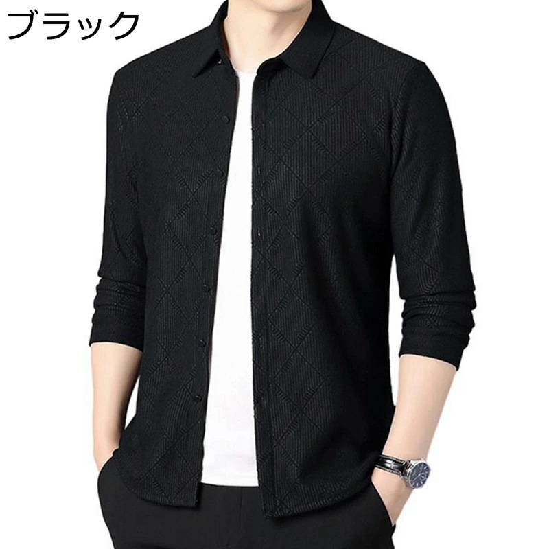 ビジネスシャツ カジュアルシャツ 冬用シャツ メンズ 厚手 保温 開襟 裏起毛 薄ボア 暖かい 防寒 おしゃれ チェック柄 男性用 長袖 軽量 通勤 作業服 大きいサイズ