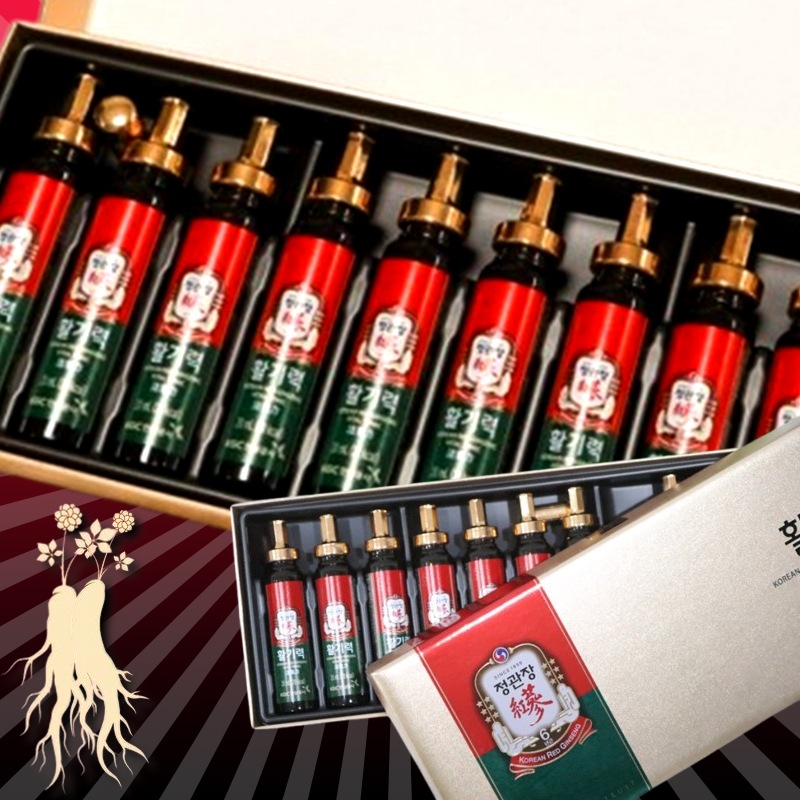 活気力 20ml 10本 x 2箱 韓国 6年根 紅参ドリンク