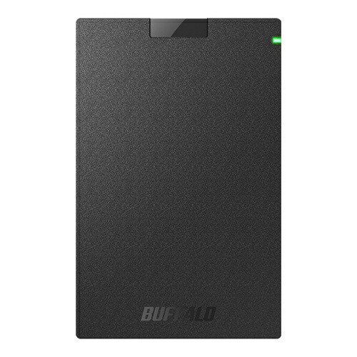 バッファロー [HD-PGAC2U3-BA] USB3.2(Gen1)対応ポータブルHDD Type-Cケーブル付 2TB ブラック