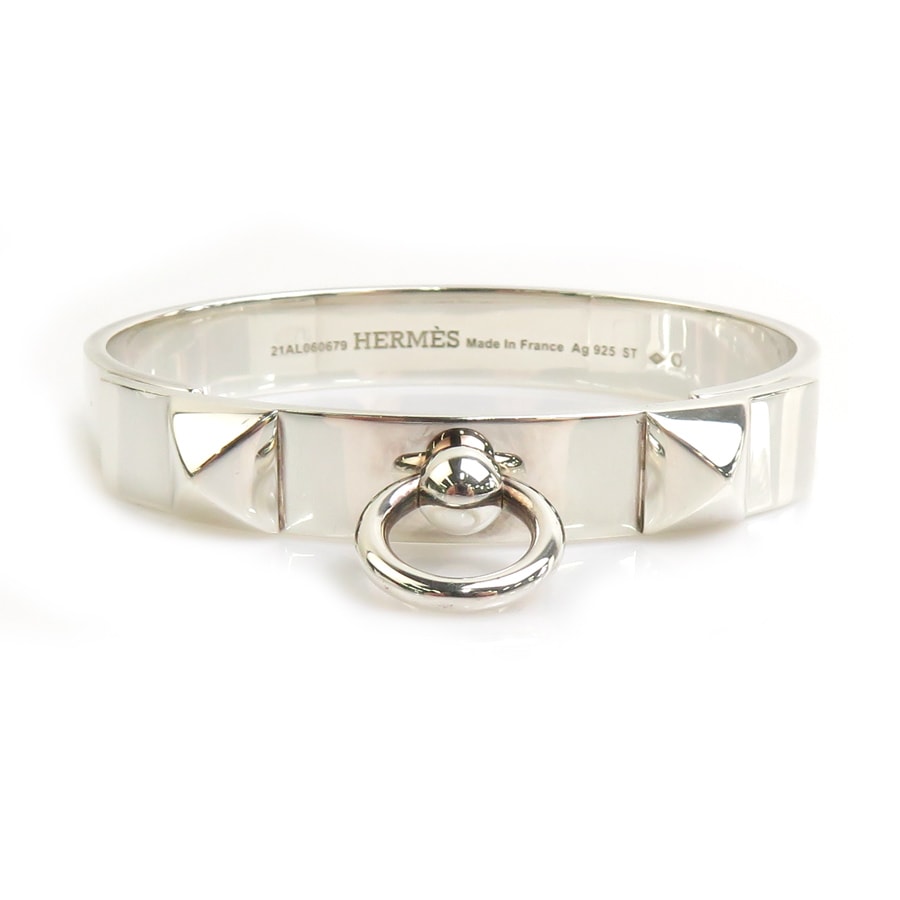 エルメス HERMES ブレスレット バングル コリエ ド シアンPM シルバー925 シルバー レディース 90123a