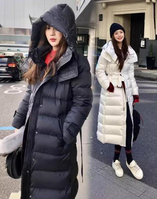 【】ダウンジャケット 韓国風 フード付き ダウンコート 体型カバー カジュアルコート レディース ロングコート 防寒着 綿 大きいサイズ 秋服 冬服 中綿コート 防風 防寒性抜群 シンプル 人