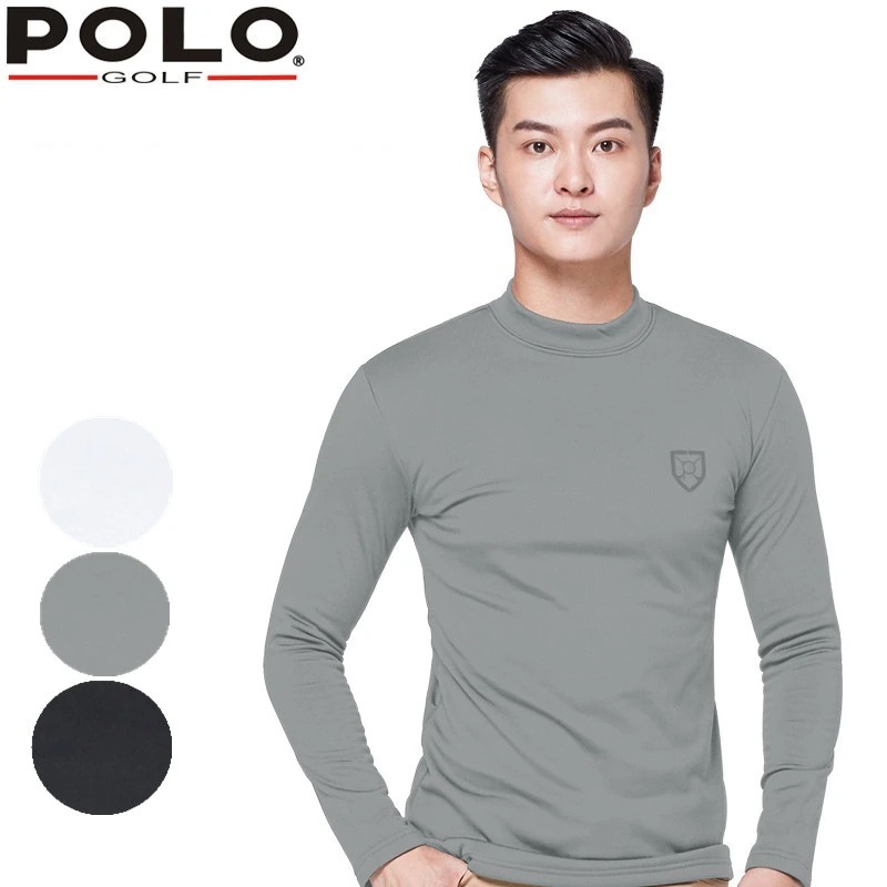 ゴルフウェアメンズ インナー 裏起毛 長袖 ゴルフインナーMENS ゴルフ テニス スポーツウエア トップス 春 秋 冬 プレゼント ギフト