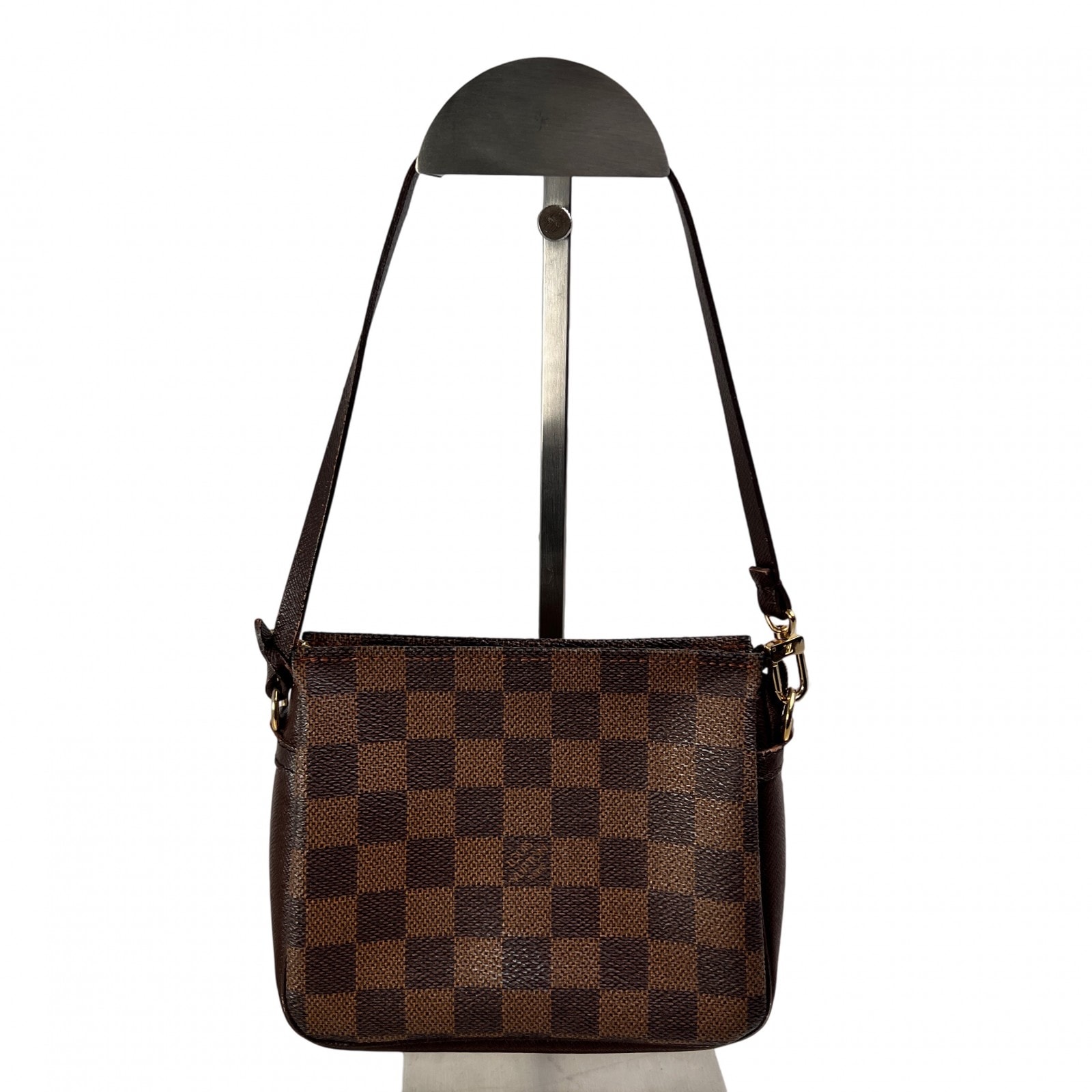 LOUIS VUITTON ヴィトン ダミエ トゥルース レザー ハンドバッグ ブラウン A-13729