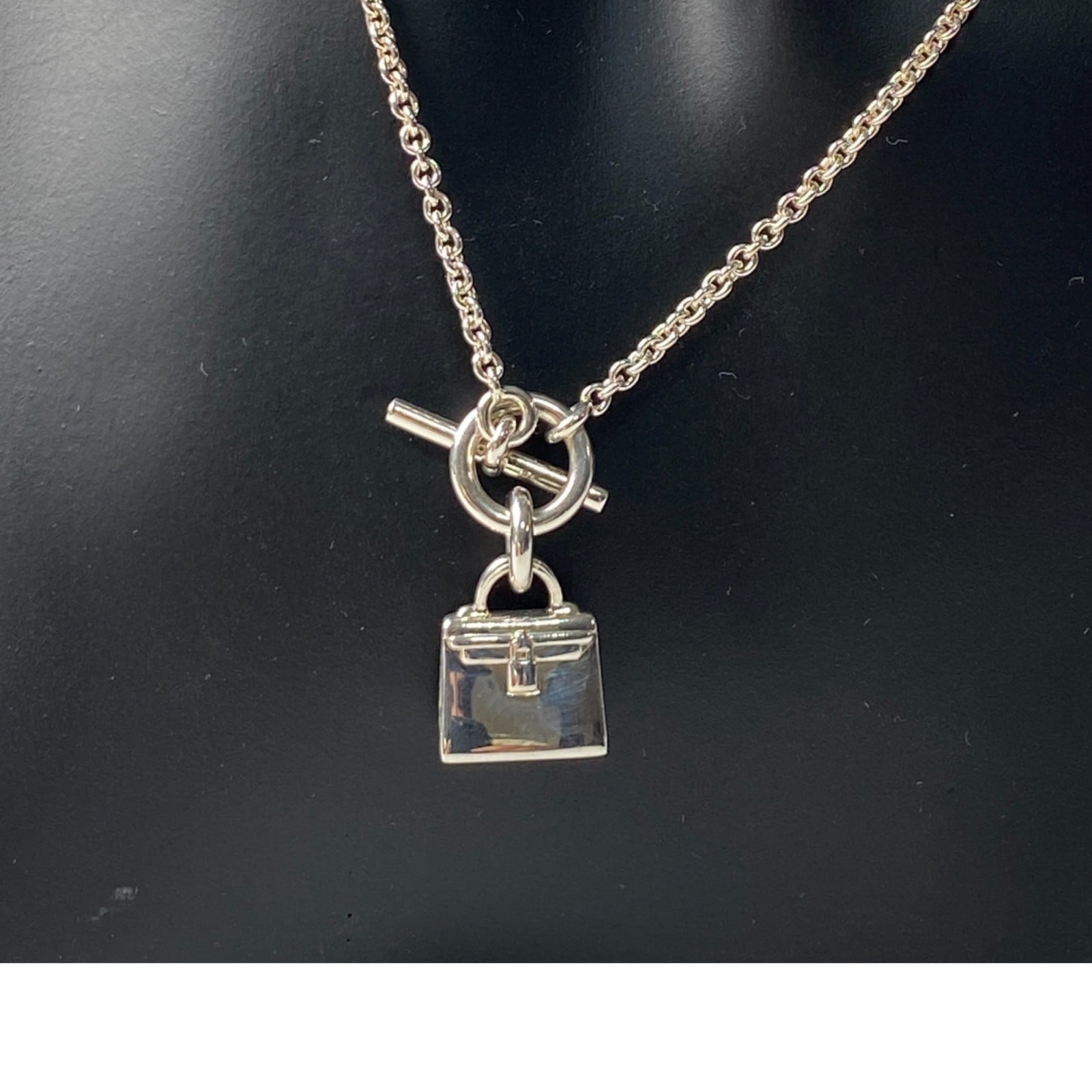 未使用 エルメス HERMES レディース バーキン アミュレット ネックレス SV925