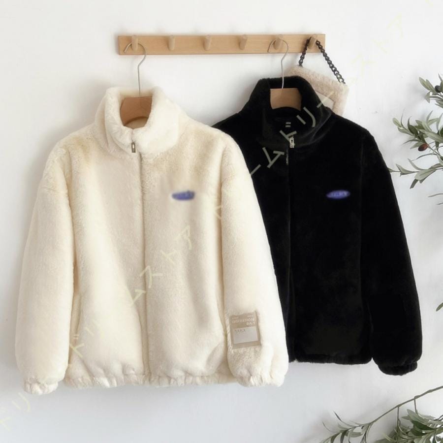 ボアジャケット レディース ボアブルゾン ボアコート ショート丈 厚手 もこもこ アウター コート 防寒 カジュアル ゆったり フリースジャケット 可愛い