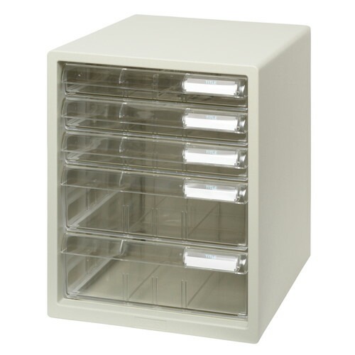 レターケース A4縦 浅3深2段 ホワイト LC-123A