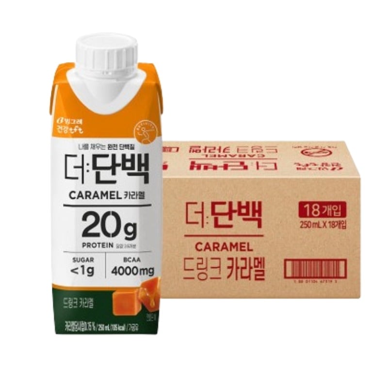 ザタンパク/たんぱく質ドリンク キャラメル味 250ml X 18個