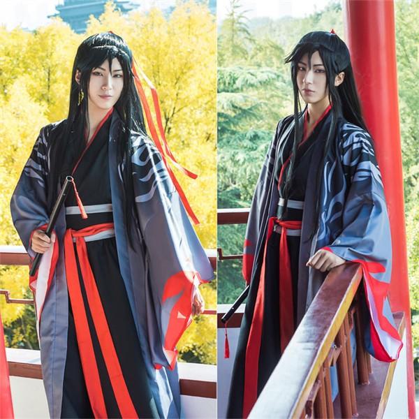 【本日限定激安格】魔道祖師 魏無 夷陵の祖 コスプレ衣装 コスチュームや仮装 ウィッグ 靴 道具 能