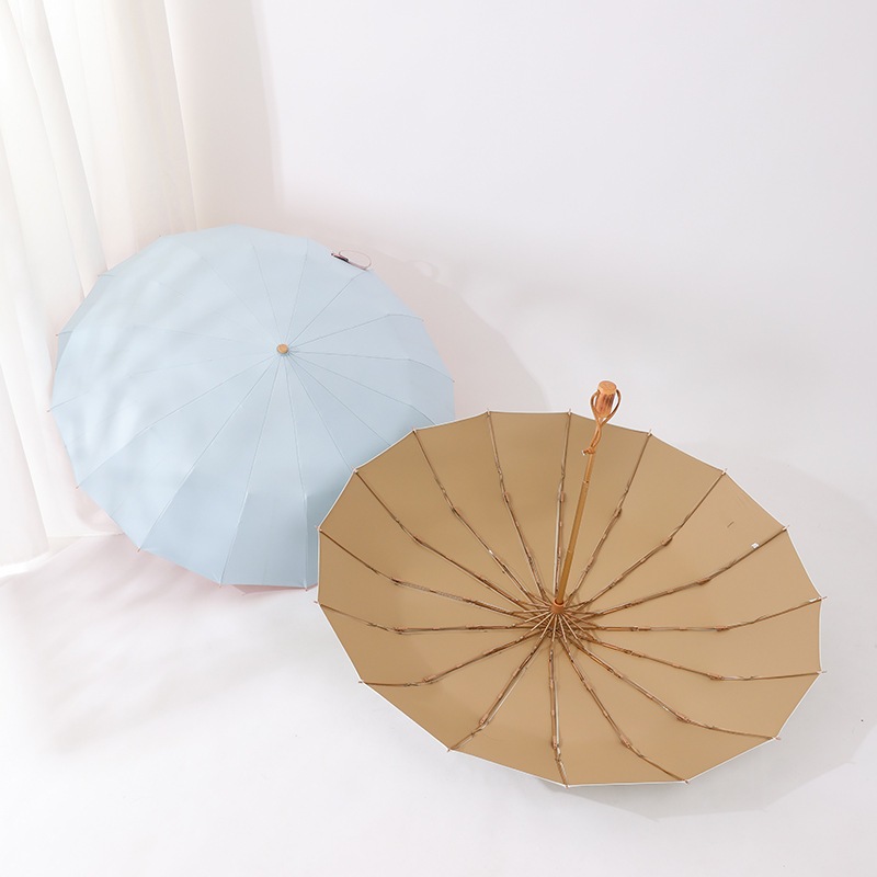 16本骨カラー糊折りたたみ傘 日よけ 日傘 レディース 耐風金糊 紫外線対策 妖精傘 兼用傘