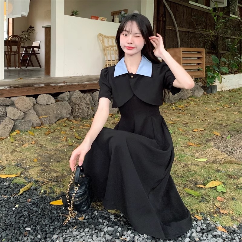 大きいサイズ 婦人服 オールマッチ コート サスペンダー スカート ベスト スーツ 学生風 個性的 ワンピース 膝下 袖あり 半袖 襟付き 大人可愛い きれいめ 大人 上品 おしゃれ お洒落 ラブリー