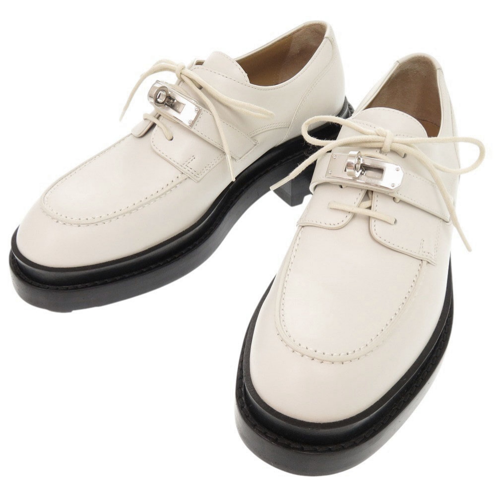 新品同様 ローファー ダービー ファースト ケリー金具 靴その他 レザー ベージュ グレーズ 0700【中古】 レディース 63,800円