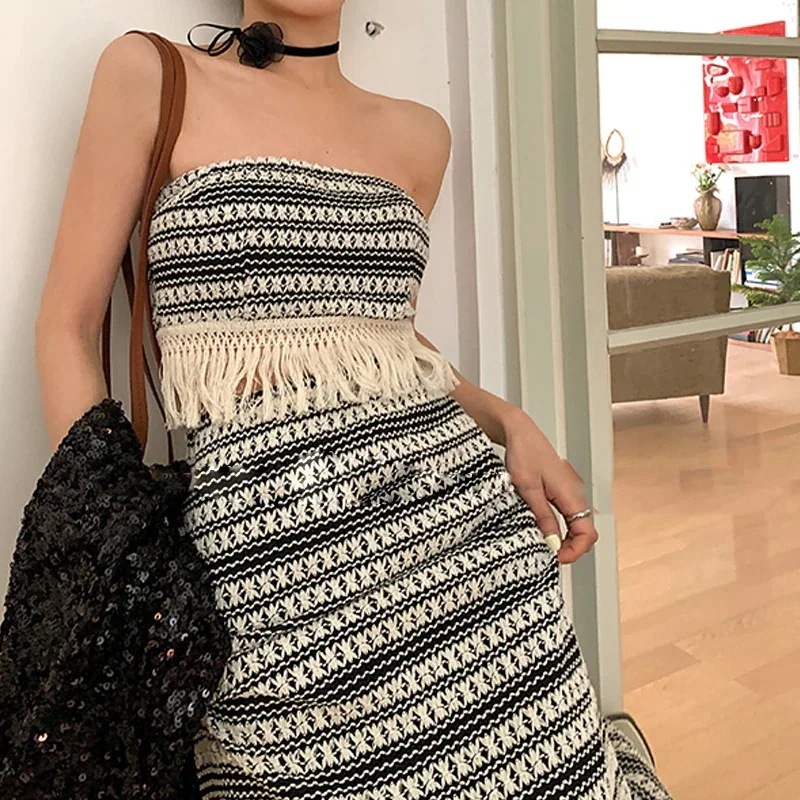 レディース　　セットアップ　トップス　スカート　ロングスカート　セクシー