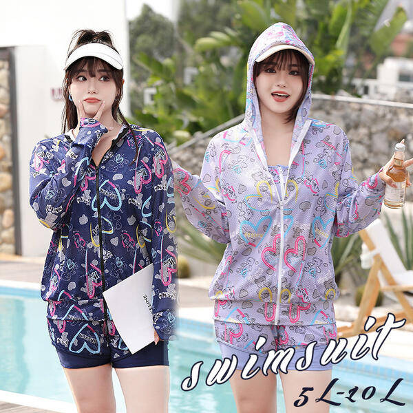 水着 大きいサイズ 体型カバー 肩だし 3点セット ぽっちゃり 女性 セパレート 大きいサイズ ラッシュガード ミセス ママ水着 ショートパンツ スイミング ジム 20代 30代 40代