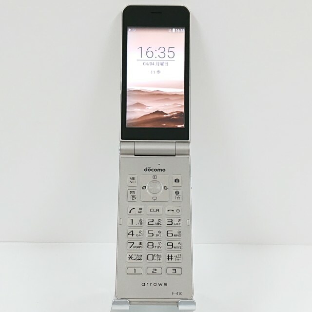 arrows ケータイ ベーシック F-41C ドコモ ゴールド 送料無料 本体 c20536 【中古】