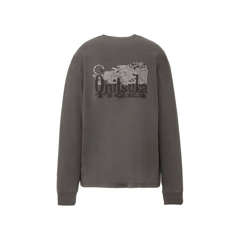 オニツカタイガー ウォッシュドグラフィック長袖Tシャツ 2183B610001 498830