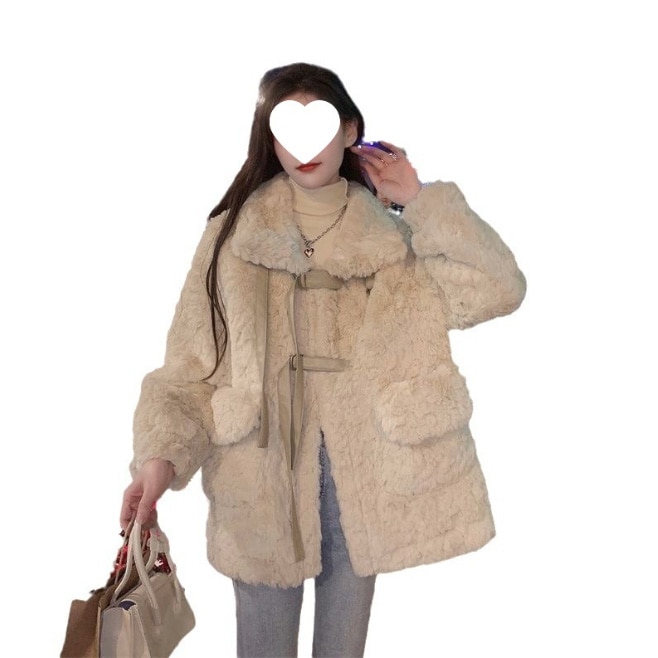 秋冬新作 トレンド レディース アウター ボアコート もこもこ 軽い 暖かい 防寒 襟付き ポケット