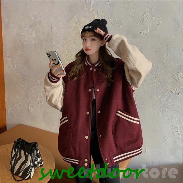 今月のスペシャル ブルゾンスタジャンレディーススタジアムジャンパーアウター大きいサイズオーバーサイズビッグシルエットカジュアル