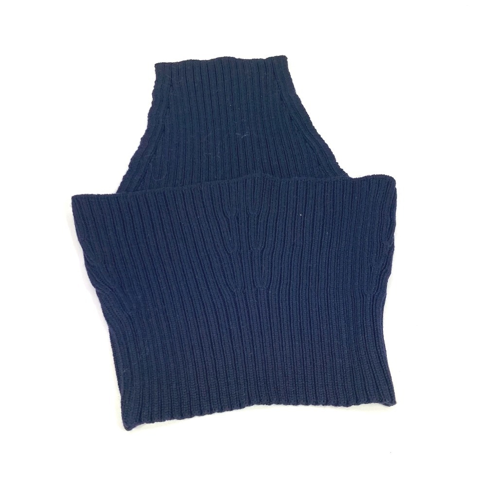 マフラー ネックウォーマー アクセサリー ウール ネイビー