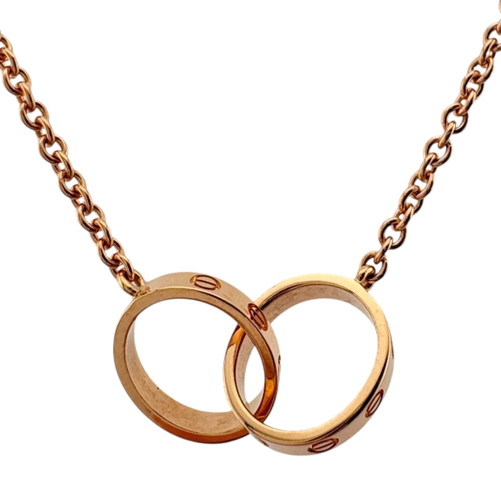 カルティエ ベビーラブ ネックレス 18金 K18ピンクゴールド CARTIER 中古 美品