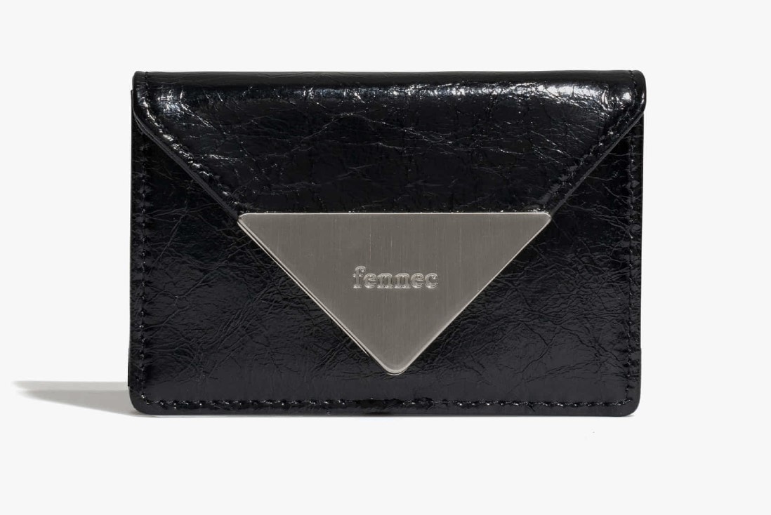 CRINKLE TRIANGLE ACCORDION POCKET D(12COLOR)