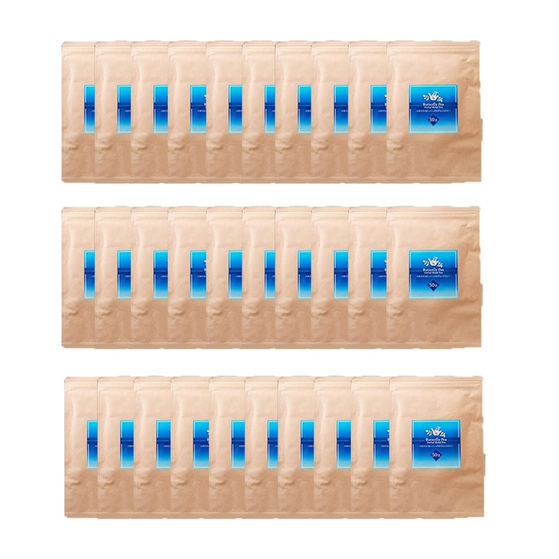 天然生活 バタフライピーハーバルブレンドティー 50包 30袋セット ティーバッグ ハーブティ オレンジピール レモングラス スペアミント