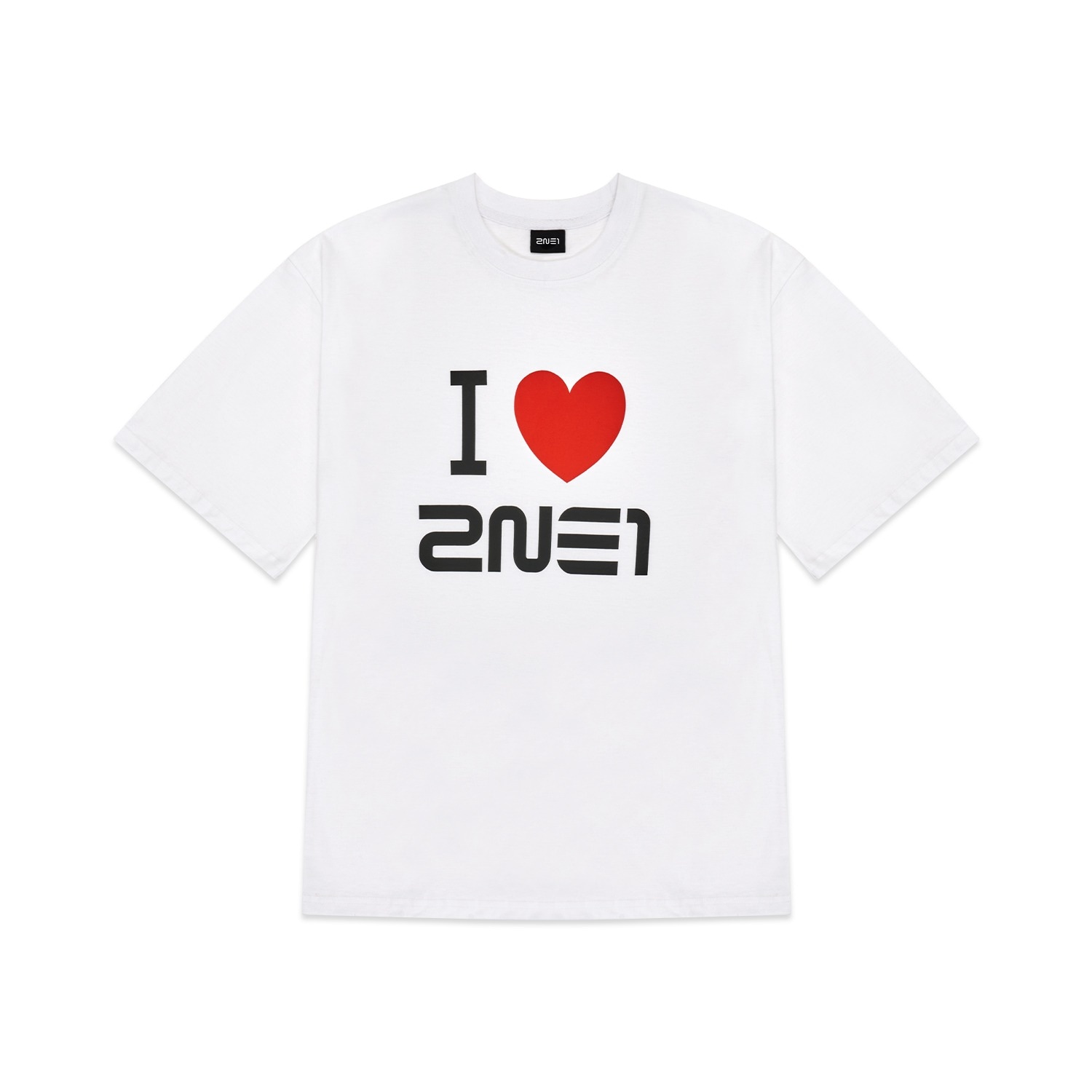 2NE1 WELCOMEBACK　15周年 ソウルコンサート アイラブTシャツ　　M,L,XLサイズ/　正規品