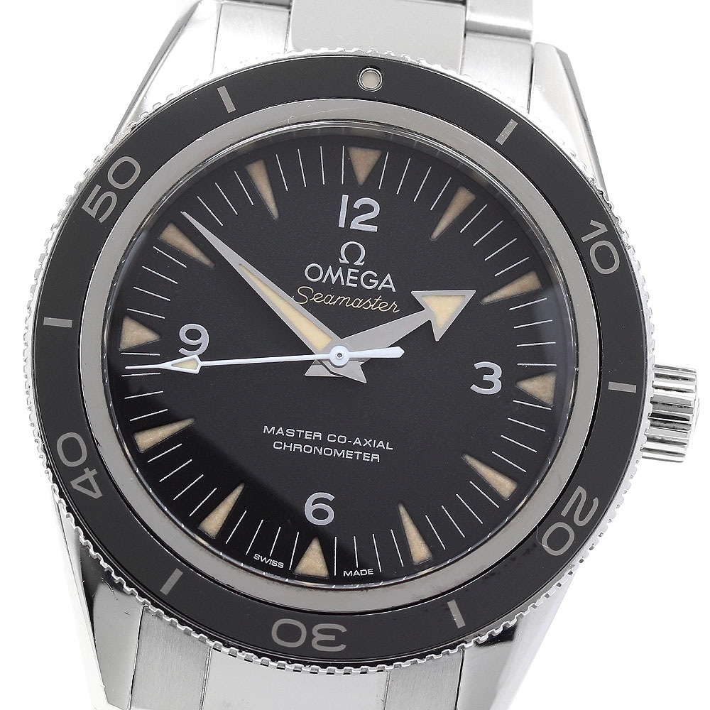 オメガ OMEGA 233.30.41.21.01.001 シーマスター300 マスターコーアクシャル 自動巻き メンズ 保証書付き_895510【中古】