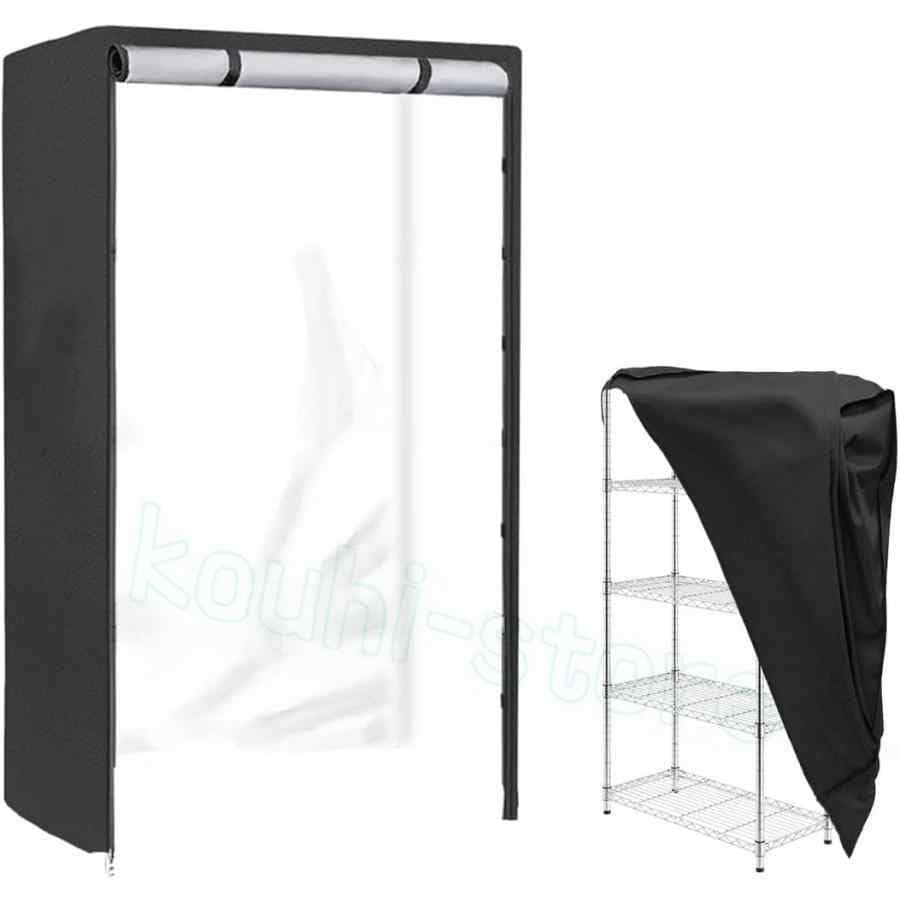 2日限定セール衣類ラックカバー防水カバー屋外収納ラックスチールフレームカバー182x45x91cm倉庫棚ダストカバー棚ダストカバー装飾ラックダストカバー頑