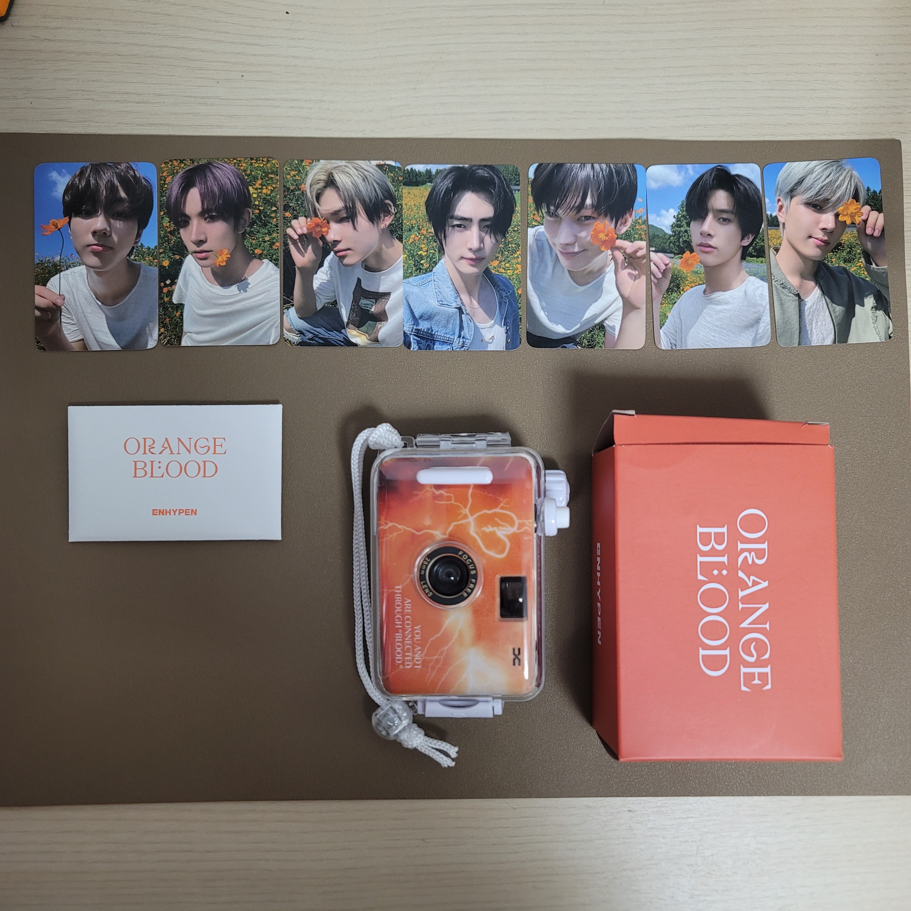 ENHYPEN ORANGE BLOOD トレカ ジョンウォン ヒスン ジェイ ジェイク ソンフン ソヌ ニキ カメラ Film camera SET