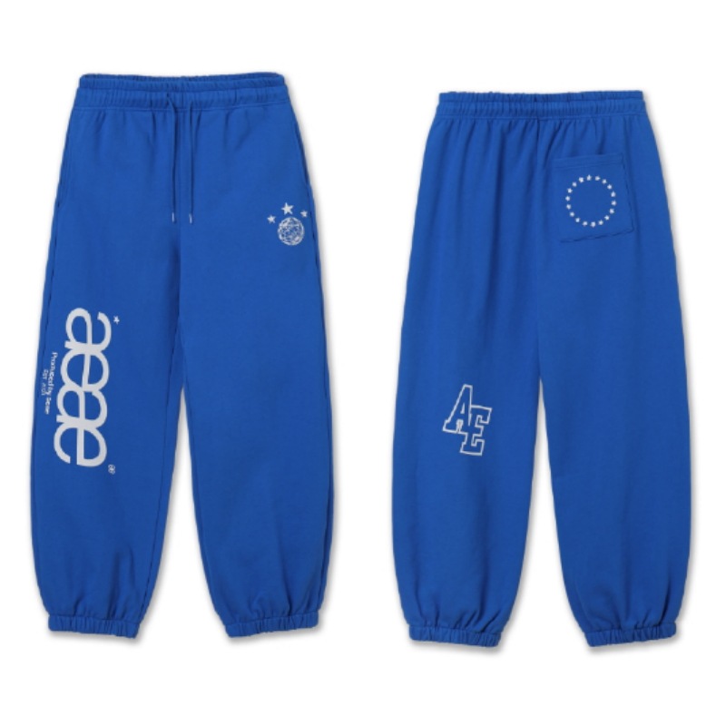 【aeae】 AEAE LOGO SWEATPANTS : BLUE