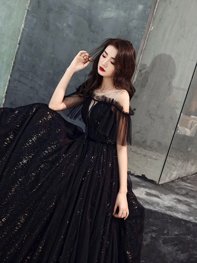 パーティードレスワンピースドレス花嫁お呼ばれ二次会卒業式成人式謝式ウェディング着痩せ大人上品黒