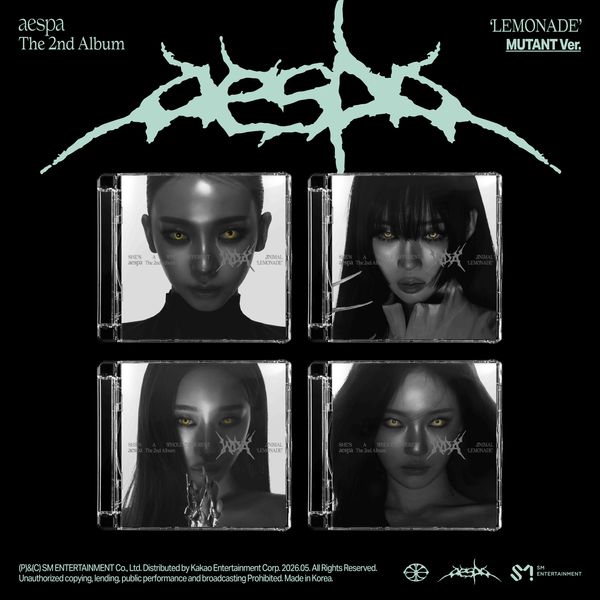 [4種セット] (MUTANT Ver.) AESPA 2nd Album [LEMONADE] 公式グッズ 韓国チャート反映