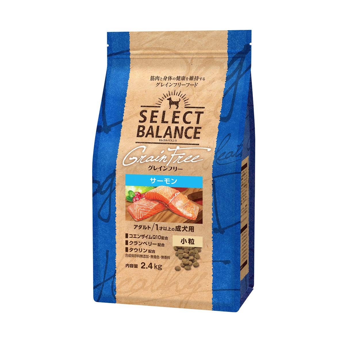 ベッツチョイス セレクトバランス グレインフリー アダルト サーモン 小粒 1才以上の成犬用 2.4kg