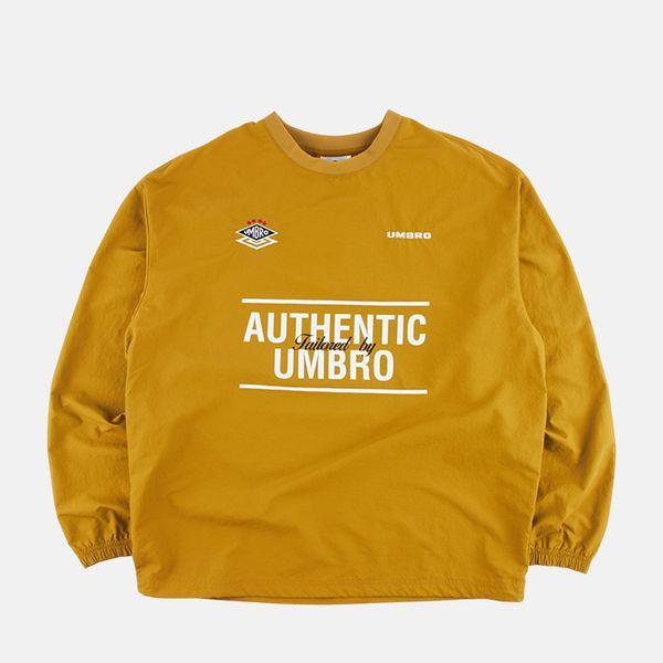HBL OG フットボールムード ウーブン 長袖 ピステ マスタード UP421CWTO4_P407301720