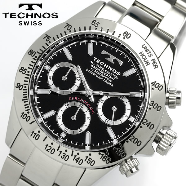 TECHNOS テクノス メンズ クロノグラフ 腕時計 TGM615SB