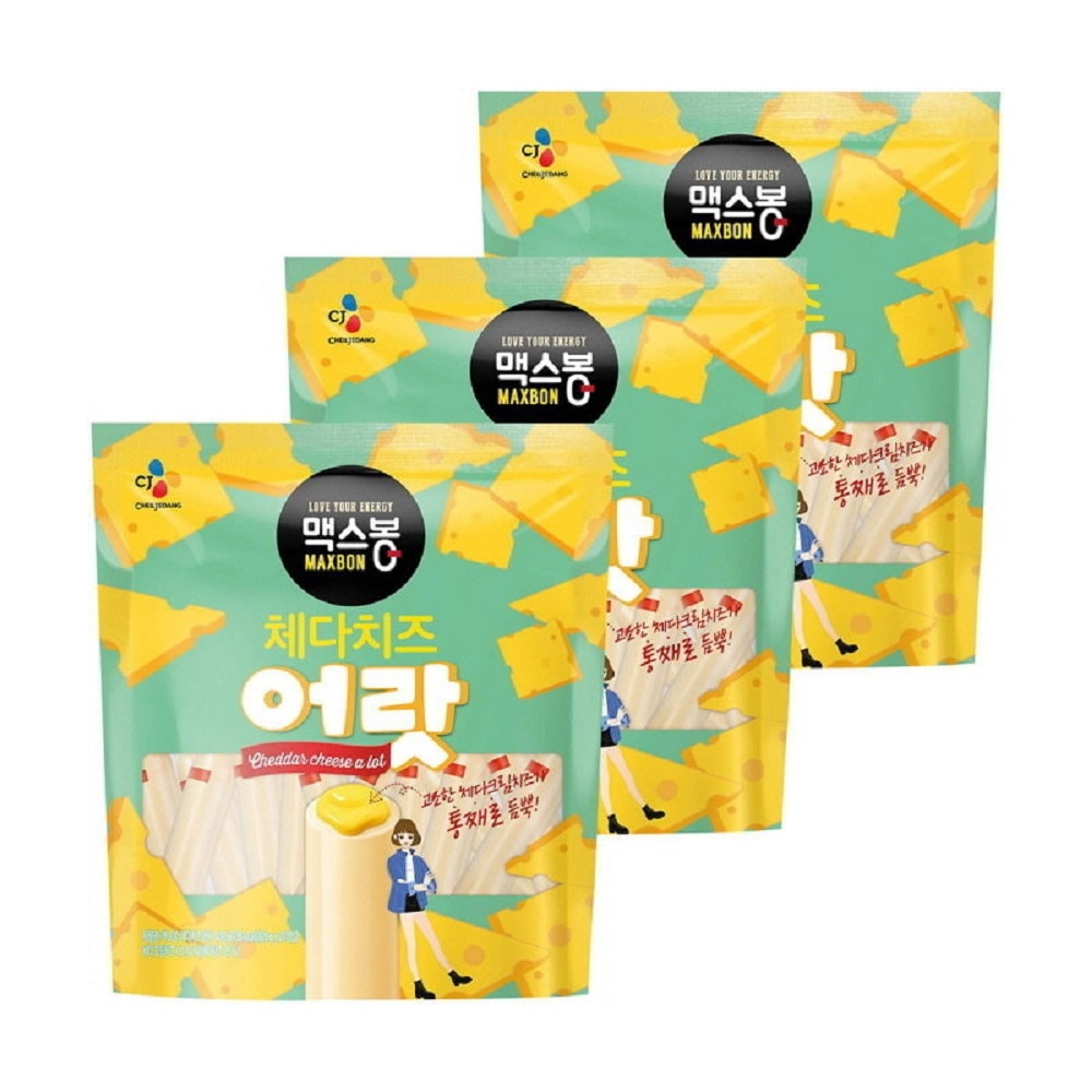 韓国-KMELA-CJマックスボンチェダーチーズアロットソーセージ400gx3