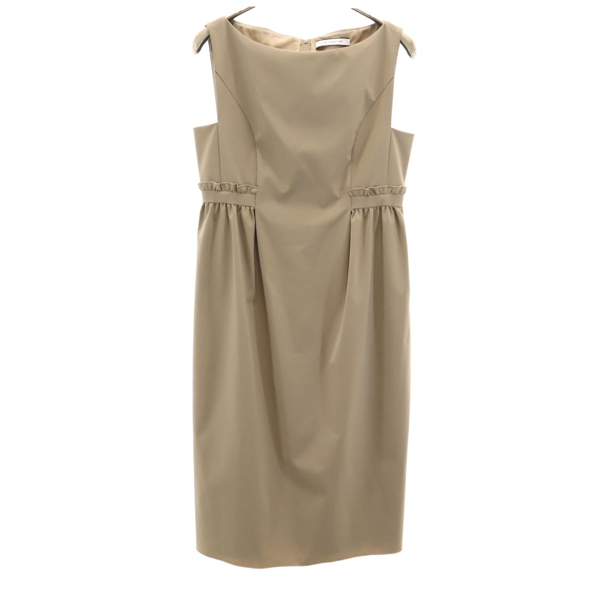 FOXEY NEW YORK フォクシーニューヨーク 日本製 ノースリーブ ミニワンピース 38 アッシュブラウン レディース 古着