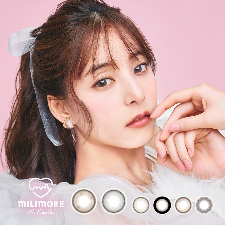 1200円offクーポン対象 4箱セット カラコンエバーカラー ミリモア ワンデー 10枚入 度なし 度あり 1日使い捨て 1day ever color 1day MILIMORE カラーコンタクト