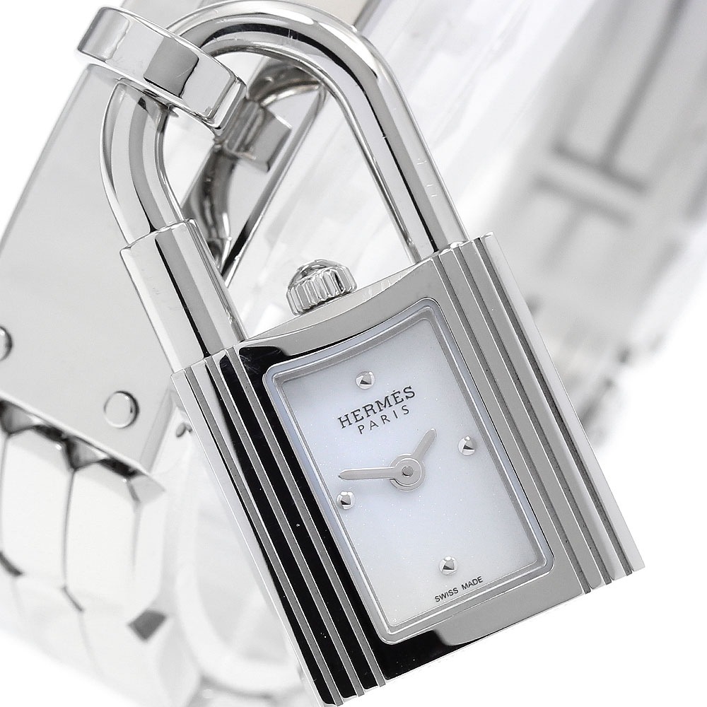 エルメス HERMES KE4.110 ケリーウォッチ クォーツ レディース 美品 内箱・保証書付き_900094【中古】