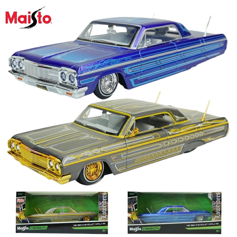 ダイキャスト 1/26 箱入り ミニカー1:26 1964 Chevrolet Impala SS Lowriders DIE-CASTシボレー インパラ SS ローライダーピ 4,780円