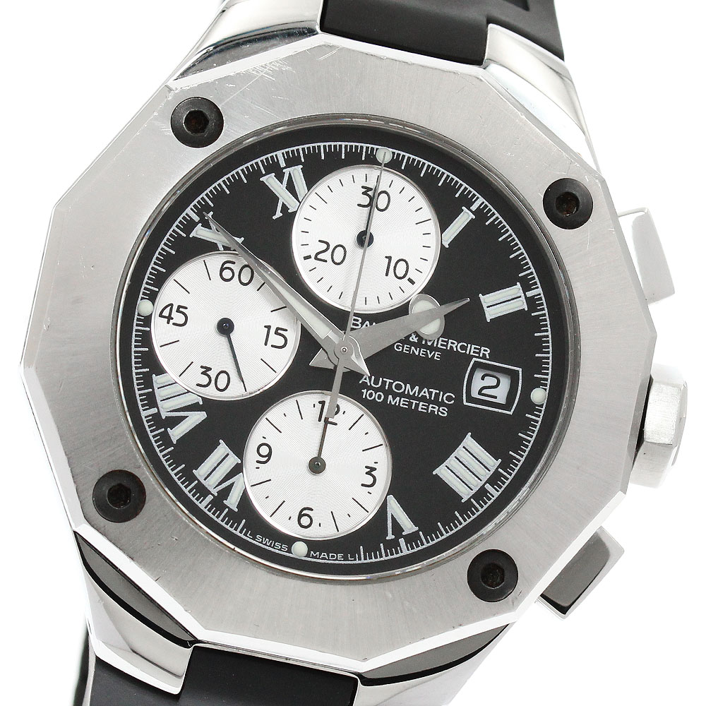 ボーム＆メルシェ Baume & Mercier 65541 リビエラ クロノグラフ デイト 自動巻き メンズ _949708【中古】