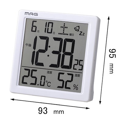 他サイト： ノア精密 目覚まし時計 NOA　MAG 目覚まし時計　カッシーニ T-726 WH-Zの商品画像