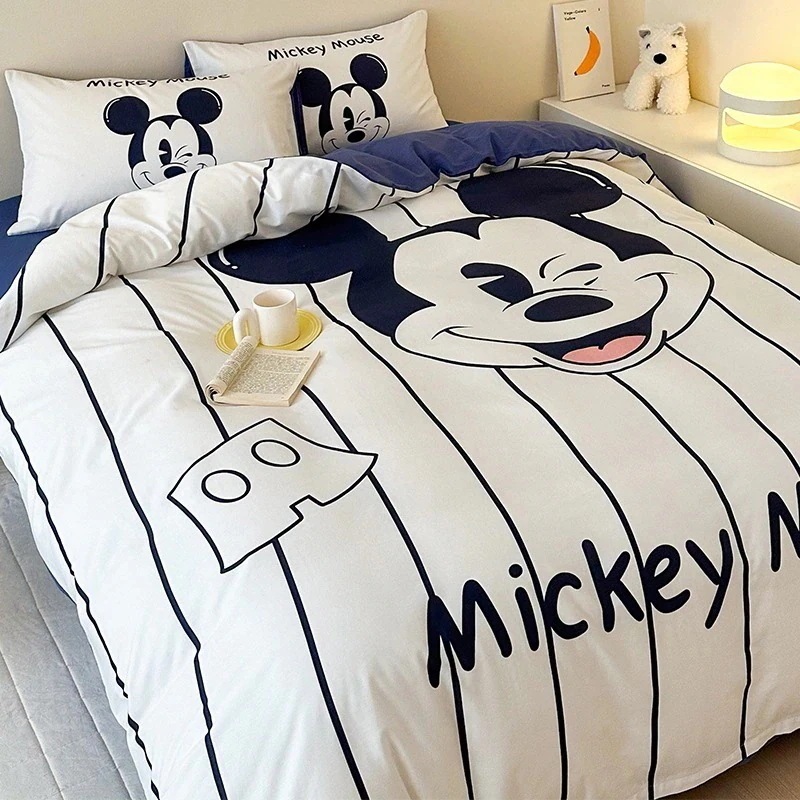 コットンベッド4点セットコットン子供用寝具キルトカバードミトリーシーツシーツ3点セット