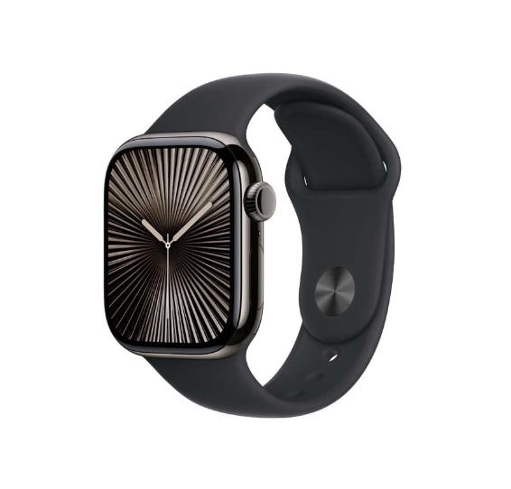 「新品」Apple Watch Series 10 GPS Cellularモデル 42mm MWXG3J/A [スレートチタニウムケース・ブラックスポーツバンド S/M]