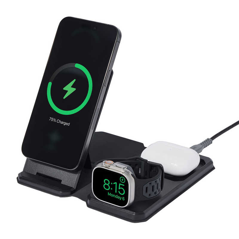 UAG　製 SRGE 3-IN-1 TRAVEL ＋ DESKTOP CHARGER　UAG-WTP-01