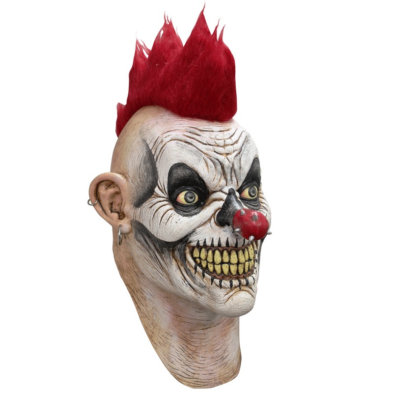 コスプレ 仮装 パンクピエロマスク 【 コスプレ 衣装 ハロウィン パーティーグッズ おもしろ かぶりもの 悪魔 デビル ピエロ用品 ホラーマスク ハロウィン 衣装 プチ仮装 面白マスク 変装グッズ