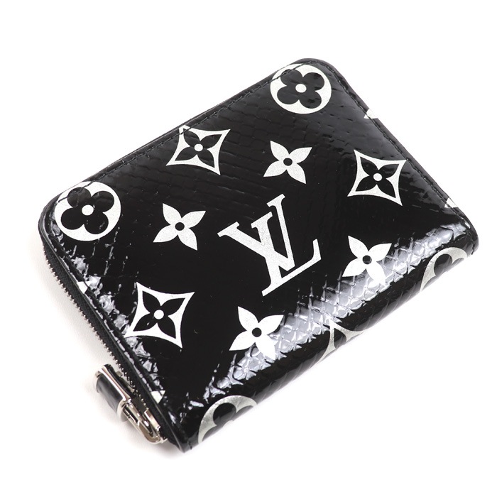 LOUIS VUITTON ルイ・ヴィトン エキゾチック ジッピーコインパース コインケース ブラック N97059 ICチップ ユニセックス 中古 美品